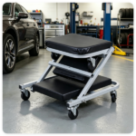  36" 2-in-1 Mechanic Creeper Seat with 360° Swivel Casters, Heavy Duty Metal Frame Auto Repair Rolling Stool with 1.5" Thick Oil-Proof Cushion for Garage Car Maintenance - Image 8