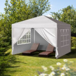 3 x 3m Two Doors & Two Windows Practical Waterproof Right-Angle Folding Tent White - Image 24