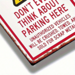 CIFbuy Vintage Rustic Iron Metal Sign 8x12 Inch No Parking Warning Plaque, Waterproof Rustproof 2D Flat Wall Art Decor For Home Bar TikTok, TikTok, r Self-pickup Logiopics - Image 6