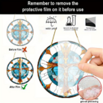CIFbuy Vibrant Color Acrylic Sunflower Cross Jesus Suncatcher Wall Hanging Easy to Hang Gift (TikTok, temu pick-up service) - Image 4