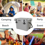 25QT Portable Cooler, Insulated Hard Cooler with Bottle Opener, Cup Holder, Forming Ruler, 5-7 Day Ice Retention, Travel, Beach, Camping, Fishing - Image 16
