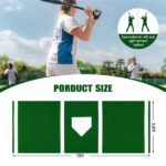 10ft x 3ft Softball Pitching Mat with Artificial Turf, Indoor & Outdoor Training Aid for Pitching Practice -Green - Image 6