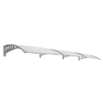Same Code 51069445 HT-300 x 100 Household Application Door & Window Rain Cover Eaves Transparent Board & Gray Holder - Image 14