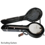 Replace 48950444 5-String 6-String Microgroove Pattern Leather Wood Banjos Case Black - Image 15
