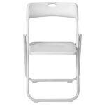 10 Pack Plastic Folding Chairs, Stackable Commercial Chairs, Portable Event Seats Indoor Outdoor for Home Event Party Picnic School Wedding, White - Image 6