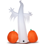 Replace 32359895 11.8 FT Halloween Inflatables Ghost Spider Pumpkin Outdoor Decorations, Scary Halloween Giant Blow up Ghost Decorations for Holiday Party Front Yard Lawn Garden Decor - Image 3