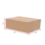 100 Corrugated Paper Boxes 6x4x2" 15.2*10.2*5.1cm Yellow - Image 3