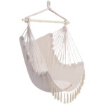 Pillow Tassel Hanging Chair Beige - Image 2