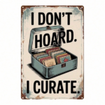 CIFbuy RetroVibe 2D Flat Metal Sign 8x12 Inch, I" Don't Hoard I Collect Quote Vintage Metal Plaque, Vintage Metal Plaque, Rustproof Waterproof Durable Decorat Inch, I DonikTok, Inch, I DonikTok, t Self-pickup Logiopics