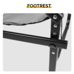 Same Code 53973428 31" Tall Directors Chair with Footrest, 4Portable Bar Height Folding Camping Chair with Built-in Cup Holder, Side Table, Storage Pocket, Olive - Image 9