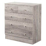 Modern Simple 5-Drawer Dresser Gray - Image 4