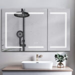 Gray particleboard with melamine veneer, 18*40*70cm, two-drawer, one-panel low cabinet with wheels and movable pull-out shelf, bathroom vanity - Image 16