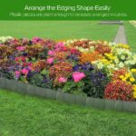 Garden Edging Border,Imitation Stone Effect Garden Lawn Border,No Dig Flexible Lawn Edging and Flower Bed Border (Grey-20) - Image 5