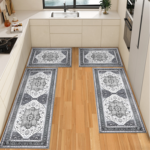 Boho Kitchen Rug Sets 3 Piece with Runner Non Slip Kitchen Rugs and Mats Washable Kitchen Mats for Floor Thick Kitchen Floor Mat Carpet Runner Rugs for Hallway Laundry Holiday Decor - Image 20