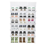 12-Tier Portable 72 Pair Shoe Rack Organizer 36 Grids Tower Shelf Storage Cabinet Stand Expandable for Heels, Boots, Slippers, White - Image 9