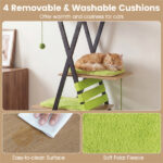 73" Multi-Level Cat Tree with Condo & Perch, Multi-Cat Climbing Tower with Scratching Pad & Interactive Toys - Image 9