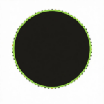 Green 12' Trampoline Replacement Mat – 72 V-Hooks, Fits 5.5" Springs, for Backyard Old Trampoline Surface Upgrade (Spring & Frame not Included) - Image 2