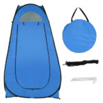 1-2 Person Portable Pop Up Toilet Shower Tent Changing Room Dressing Tent Camping Shelter Blue - Image 4