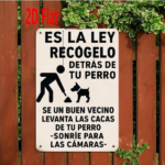 CIFbuy 1pc Spanish Por Favor Limpie El Excremento De Perro Dog Poop Sign, Perro Dog Poop Sign, Wall Mounted Yard Potty Reminder Sign LimpieikTok, LimpieikTok, Self-o ckup Logiopgn - Image 6