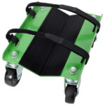Snowmobile Dolly Heavy Duty Carries up to 1500lbs V-Slide with 2.5" Swivel Casters Rubber Pad Protecting Skis and 2 Pairs of Heavy Duty Straps Firmly Attaching on Skis, GREEN COLOR - Image 11