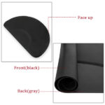 3′x 4.5′x 1/2" Beauty Salon Semicircle Anti-fatigue Salon Mat (Round Outside And Round Inside) Black - Image 9