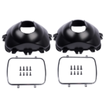 2Pcs Left and Right Headlight Lamp Bucket Kit Fit for Buick Century Regal Cadillac Escalade Chevrolet Blazer 1977-2017 Black