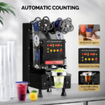 Cup Sealing Machine, Full Automatic Cup Sealer Machine 88/89/90/95mm, Electric Boba Cup Sealing Machine 500-600 Cups/H with LCD Control Panel for Bubble Milk Tea - Image 8