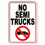 CIFbuy Rust Proof No Semi Parking Reserved Area Metal Sign Durable All Weather (TikTok, temu pick-up service)