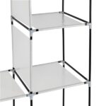 71" Portable Closet Wardrobe Clothes Rack Storage Organizer with Shelf Black - Image 16