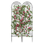 2 Pack 16" x 61" Rustproof Iron Garden Trellis - Image 3
