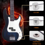GP Bass Stereo Bag Strap Pick Cable Wrench Tool Blue - Image 23