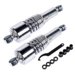 Chrome 10.5" Rear Shocks Absorbers Lowering For Harley Road King Tour Glide FLT Dyna 1991-2016 Sportster 1988-2003 2004-2015 - Image 2