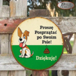 CIFbuy 1pc 8x8 Inch Round French Aluminum Sign, Vintage Dog Poop Reminder Plaque, Please Clean Up After Your Dog Decorative Yard Sign TikTok, TikTok, Self-pickup Logiopics - Image 6