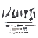 Forward Controls Foot Pegs Levers Linkages Fit for Harley-Davidson Sportster XL883 1200 2004-2013 Black Aluminum - Image 6