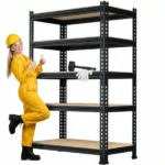 Shelves Metal 5 Tier Garage Shelving Heavy Duty 28"W x 12"D x 59"H Adjustable Shelving Unit for Garage Utility Rack Shelf for Basement Pantry Closet(Shipment from Walmart)