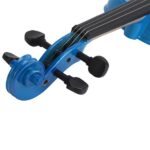 New 4/4 Acoustic Violin Case Bow Rosin Dark Blue - Image 12