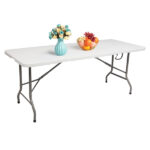 6' Folding Table Portable Plastic Indoor Outdoor Picnic Party Dining Camping Tables - Image 64