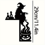 CIFbuy Gothic Witch Cauldron iron Door Hanger Wall Decor for Halloween Christmas Holiday Parties Gifts(TikTok, temu pick-up service)