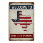CIFbuy 1pc Texas Shaped Metal Wall Art, Vintage Lone" Star State Outline Map, Heavy-Duty Iron USA Flag Sign, Flag Sign, 2D Flat Unframed Home Decor Vintage LoneikTok, Vintage LoneikTok, t Self-pickup Logiopics - Image 8