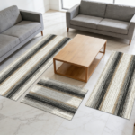 Three-piece kitchen rug set, non-slip and washable, abstract pattern kitchen hallway rug, soft and comfortable, suitable for sinks, floors, entrances, hallways and bathrooms. - Image 12
