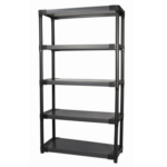 4-Shelf Standard Duty Plastic Storage Shelves, 48” x 21” x 14”, 200lb Capacity - Image 10