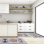 Boho Kitchen Rug Sets 3 Piece with Runner Non Slip Kitchen Rugs and Mats Washable Kitchen Mats for Floor Thick Kitchen Floor Mat Carpet Runner Rugs for Hallway Laundry Holiday Decor - Image 4
