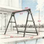 Outdoor Swing frame Only swing frame - Image 5