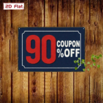 CIFbuy Vintage Metal Wall Sign 90 OFF Coupon Retro Iron Plaque 7.87x11.81 Inch Promotional Slogan Decor Durable 2D Flat TikTok, TikTok, t Self-pickup Logiopics - Image 4