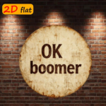 CIFbuy 2D Flat OK Boomer Round Sign 7.87x7.87 Inch, "" 7.87x7.87 Inch, Trendy Culture Decor for Study Dining Room Outdoor TikTok, Tok, temu Self-pickup Logidoics - Image 7