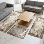 Three-piece kitchen rug set, non-slip and washable, abstract pattern kitchen hallway rug, soft and comfortable, suitable for sinks, floors, entrances, hallways and bathrooms. - Image 10