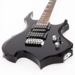[Do Not Sell on Amazon] Flame Shaped Electric Guitar with 20W Electric Guitar Sound HSH Pickup Novice Guitar Audio Bag Strap Picks Shake Cable Wrench Tool Black - Image 9