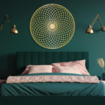 CIFbuy Circular Spiral Geometric Wall Art Luxe Modern 3D Wall Decor for Living Room Minimalist Accent (TikTok, temu pick-up service) - Image 3