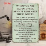 CIFbuy Vintage Metal Inspirational Sign When You Are Sad Or Upset Rustic Wall Decor (TikTok temu pick-up service) - Image 7