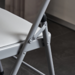 Same Code 31709558 6pcs Elegant Foldable Iron & PVC Chairs for Convention & Exhibition Gray - Image 53
